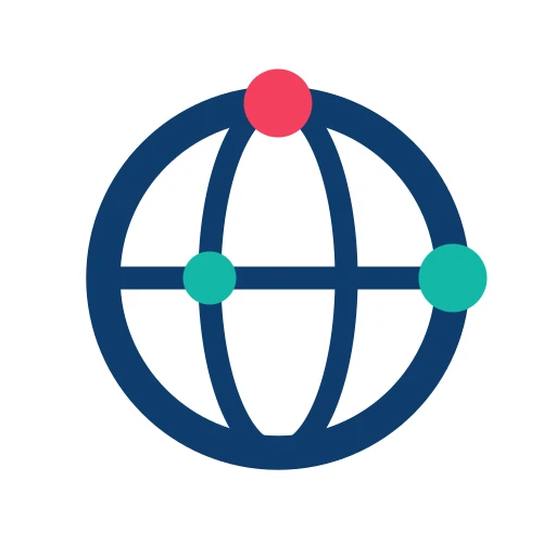 Symbol worldwideweb.sk – zemeguľa ako sieť